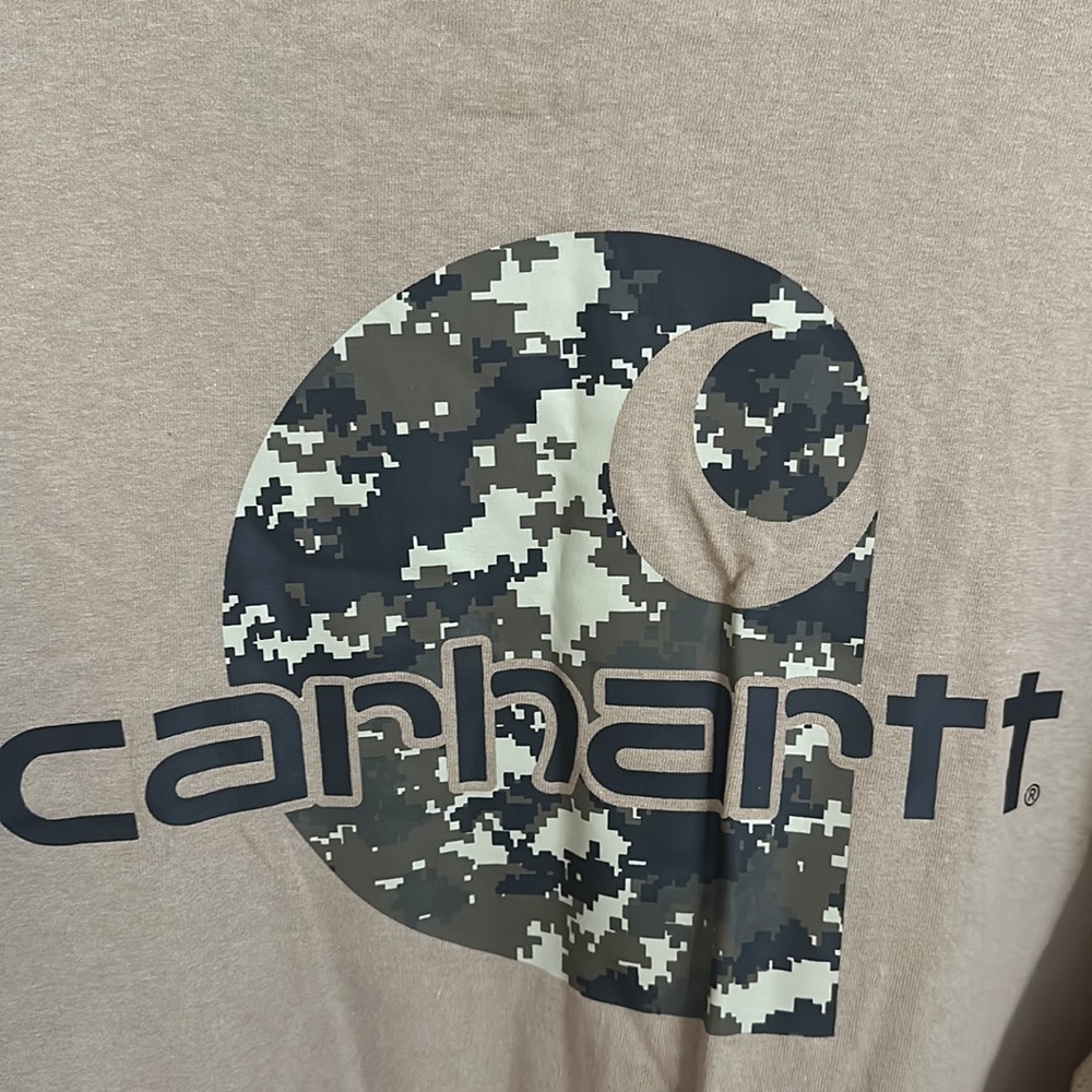 Carhartt Men’s Original Fit Short Sleeve T Shirt Size XL Tan NWT - Picture 8 of 10